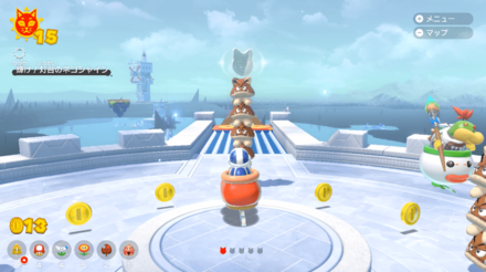 超級瑪利歐 3D世界 狂怒世界 (Super Mario 3D World) 區域攻略-長滑島