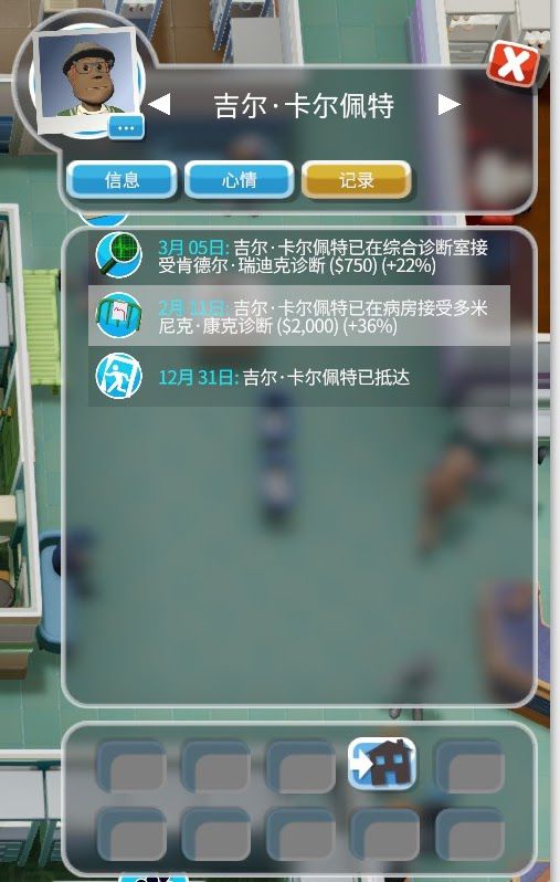 雙點醫院 (Two Point Hospital) 特殊人物辨認方法