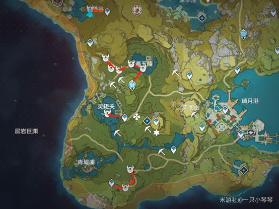 原神 (Genshin Impact) 達達利亞突破培養材料收集方法
