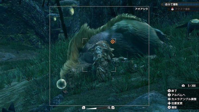 魔物獵人 崛起 (Monster Hunter Rise) 拍攝青熊獸睡覺時的照片的方法