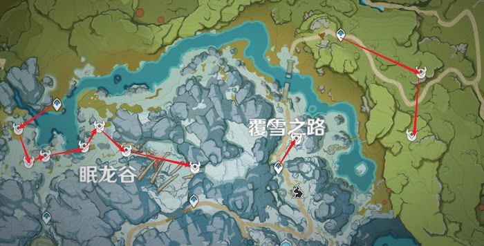 原神 (Genshin Impact) 羅莎莉亞突破材料採集路線規劃