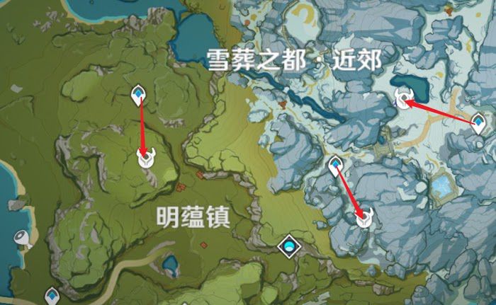 原神 (Genshin Impact) 羅莎莉亞突破材料採集路線規劃