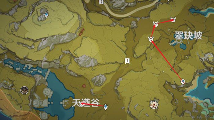 原神 (Genshin Impact) 羅莎莉亞突破材料採集路線規劃