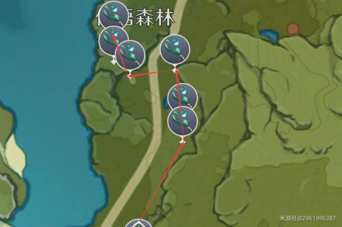 原神 (Genshin Impact) 小燈草採集地點與路線分享