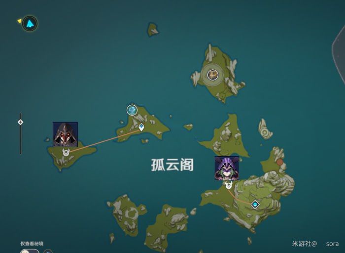 原神 (Genshin Impact) 刷愚人眾徽記路線圖示