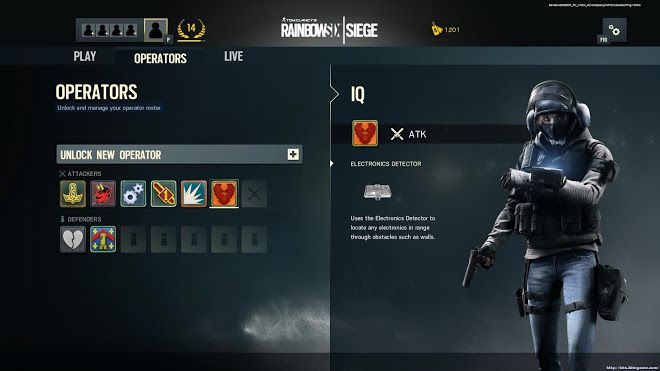 虹彩六號 圍攻行動 (Tom Clancy's Rainbow Six Siege) 兵種介紹