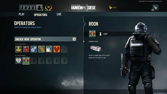 虹彩六號 圍攻行動 (Tom Clancy's Rainbow Six Siege) 兵種介紹
