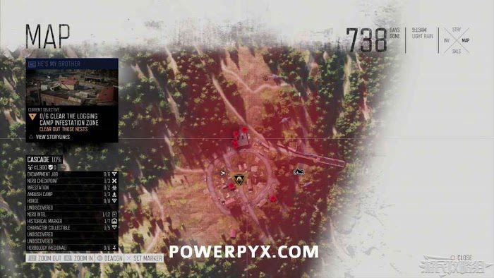 往日不再 (Days Gone) 全感染區與巢穴位置詳解