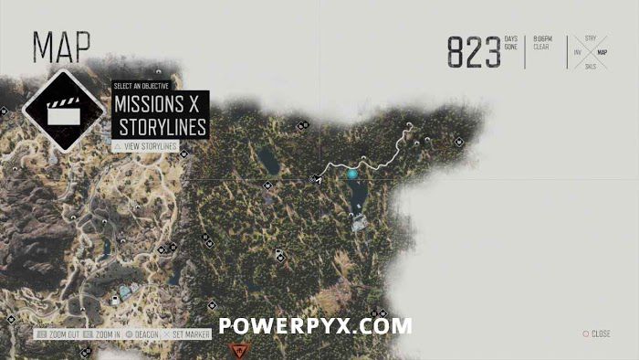 往日不再 (Days Gone) 全藥草收集點與地圖示意