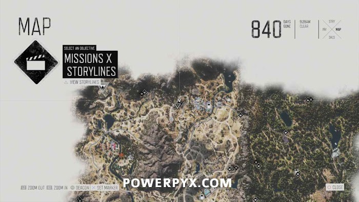 往日不再 (Days Gone) 全藥草收集點與地圖示意