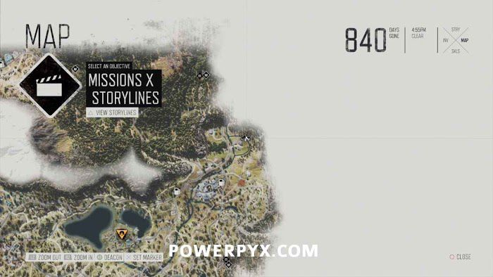 往日不再 (Days Gone) 全藥草收集點與地圖示意