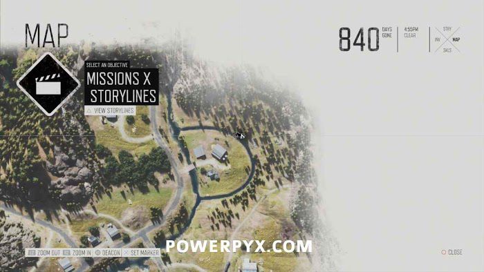 往日不再 (Days Gone) 全藥草收集點與地圖示意