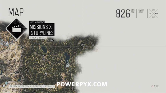 往日不再 (Days Gone) 全藥草收集點與地圖示意