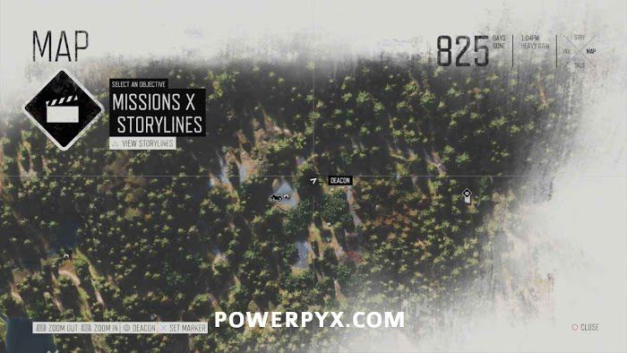 往日不再 (Days Gone) 全藥草收集點與地圖示意