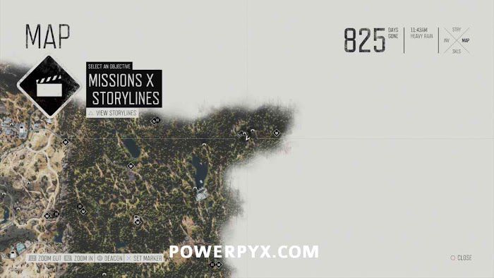 往日不再 (Days Gone) 全藥草收集點與地圖示意