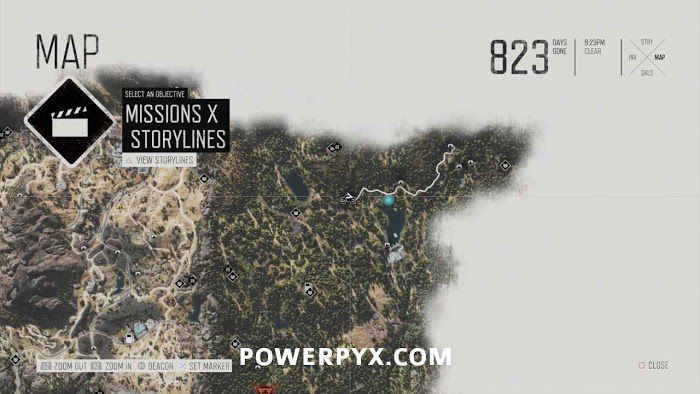 往日不再 (Days Gone) 全藥草收集點與地圖示意