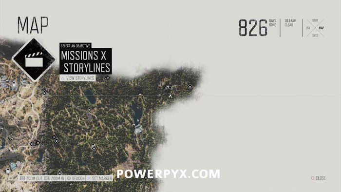 往日不再 (Days Gone) 全藥草收集點與地圖示意
