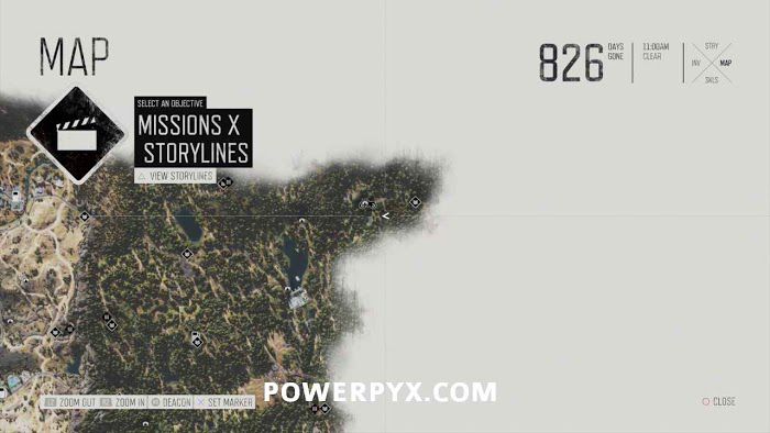 往日不再 (Days Gone) 全藥草收集點與地圖示意