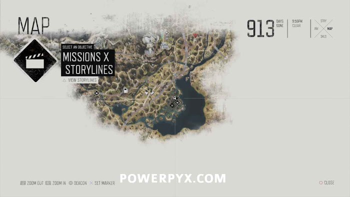 往日不再 (Days Gone) 全藥草收集點與地圖示意
