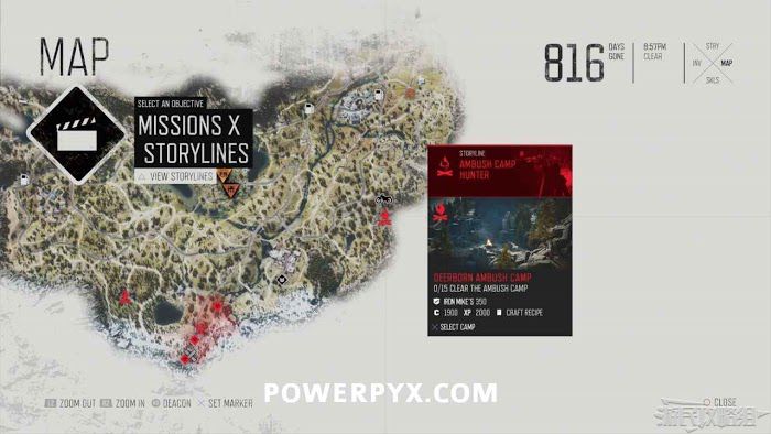 往日不再 (Days Gone) 全埋伏營地避難室位置分享