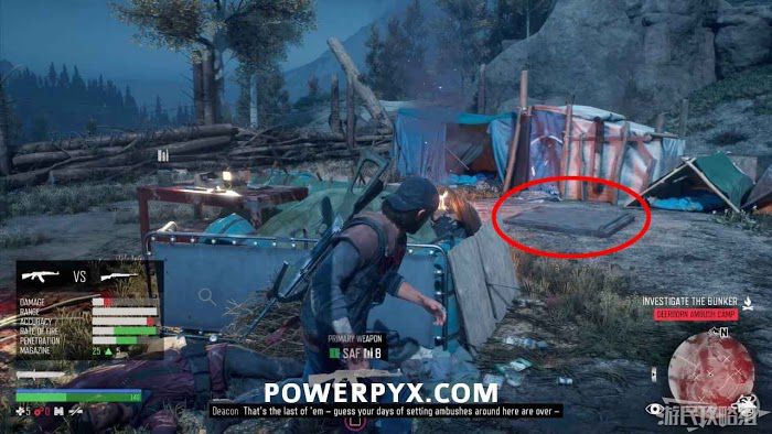 往日不再 (Days Gone) 全埋伏營地避難室位置分享