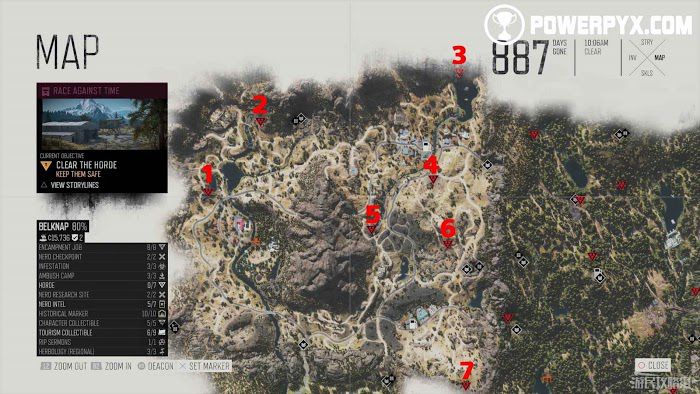 往日不再 (Days Gone) 全暴走潮位置分享