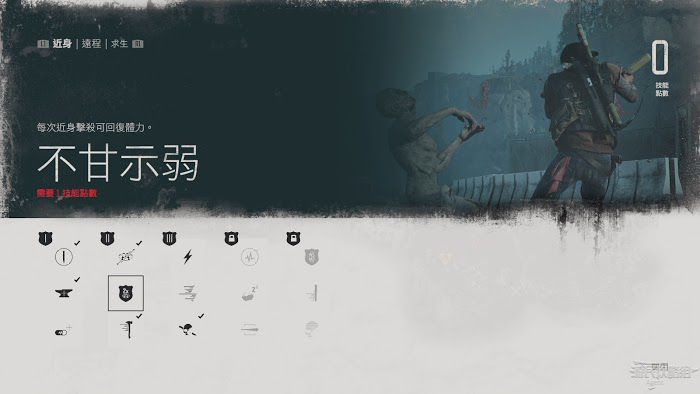 往日不再 (Days Gone) 近身技能與效果說明