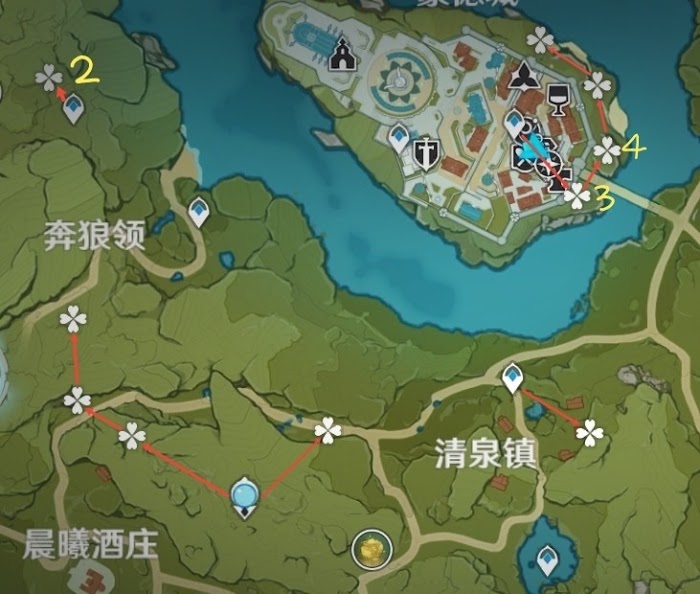 原神 (Genshin Impact) 蒲公英籽快速採集攻略
