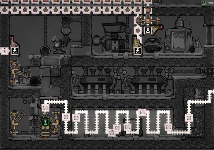 缺氧 (Oxygen Not Included) 眼冒金星DLC貧鈾相變煉鎢模組圖解