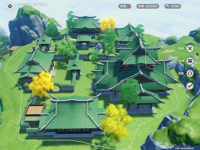 原神 (Genshin Impact) 塵歌壺半開放式庭院設計分享