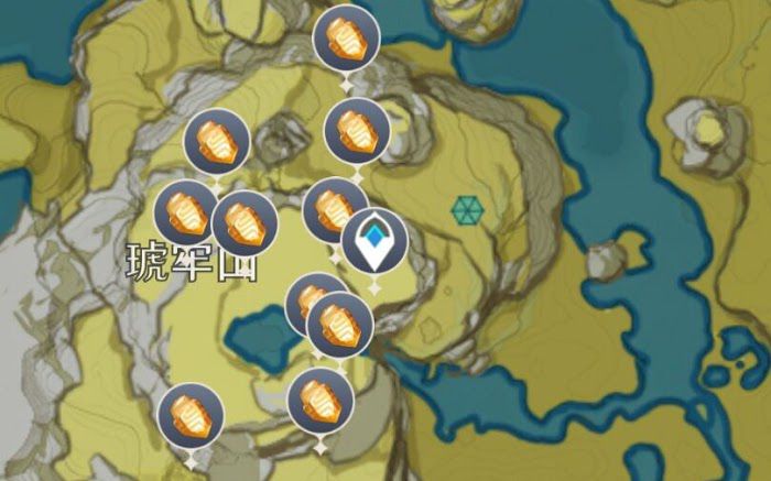 原神 (Genshin Impact) 石珀採集路線方法