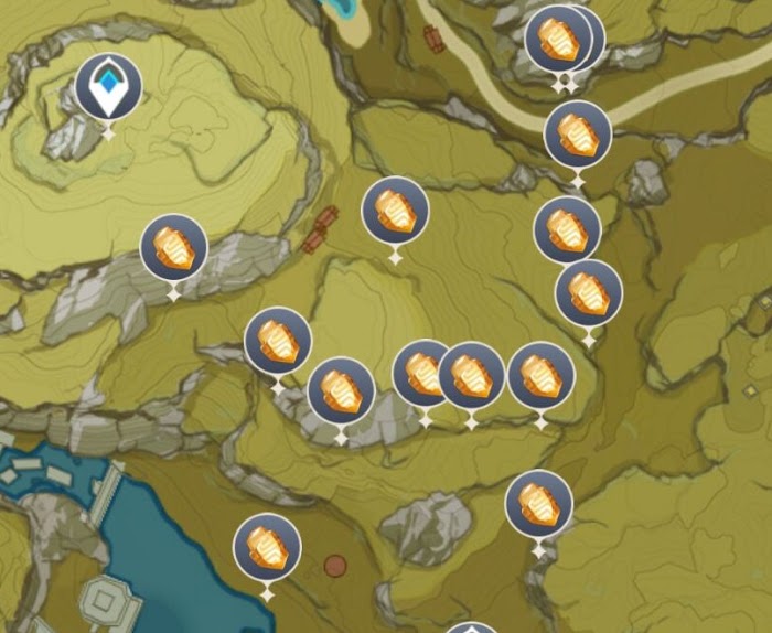 原神 (Genshin Impact) 石珀採集路線方法