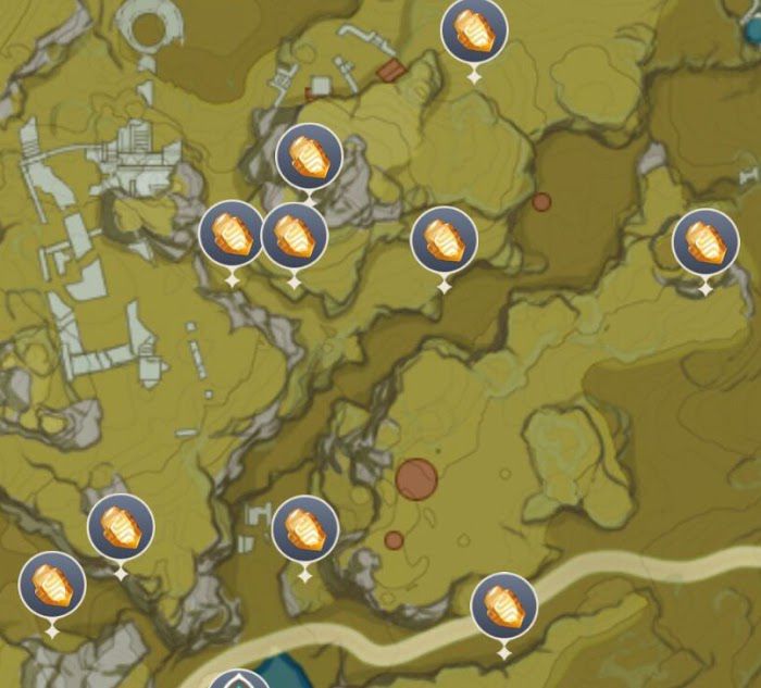 原神 (Genshin Impact) 石珀採集路線方法