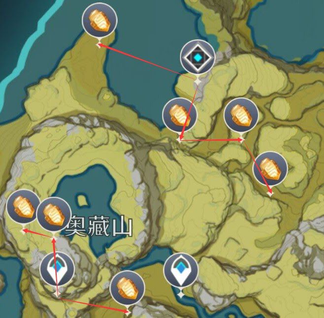 原神 (Genshin Impact) 石珀採集路線方法
