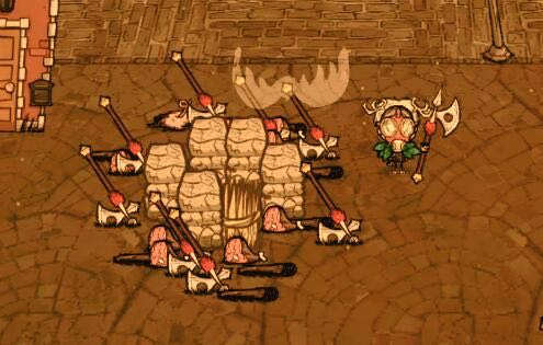 飢荒 (Don't Starve) 豬人守衛陷阱製作方法