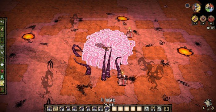 飢荒 (Don't Starve) 連線版超密集觸手自動刷龍蠅教學