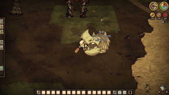 飢荒 (Don't Starve) 影刀與銩礦棒傷害對比