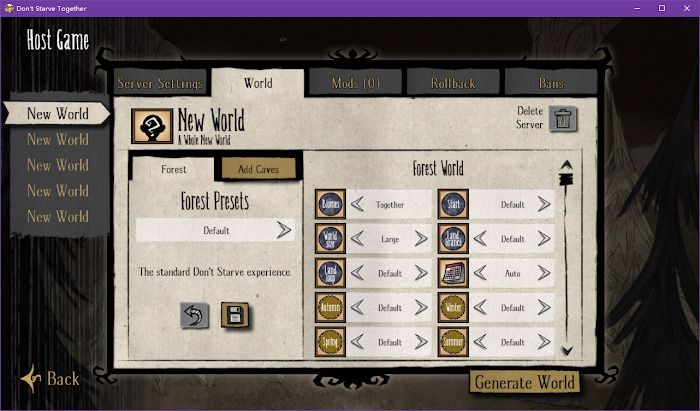 飢荒 (Don't Starve) 連線版洞穴中途開啟方法