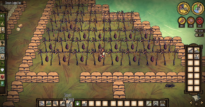 飢荒 (Don't Starve) 海難精美基地佈局圖與猴子刷肉方法