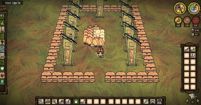 飢荒 (Don't Starve) 海難精美基地佈局圖與猴子刷肉方法