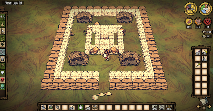飢荒 (Don't Starve) 海難精美基地佈局圖與猴子刷肉方法
