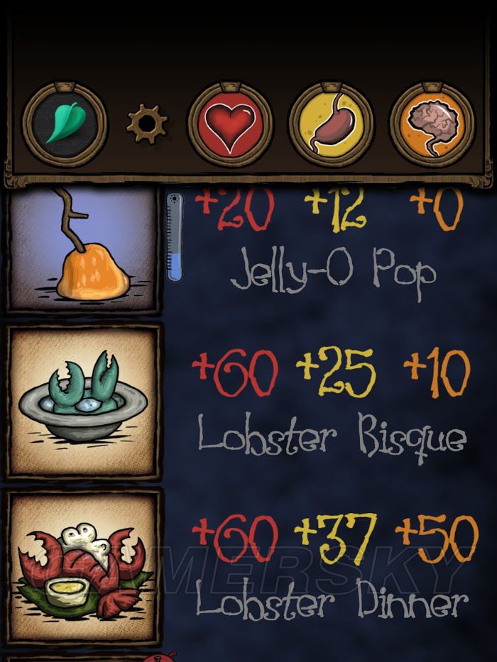 飢荒 (Don't Starve) 海難食譜製作與實用食物推薦