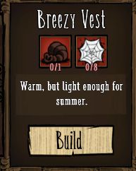 飢荒 (Don't Starve) 精神值恢復與道具製作方法