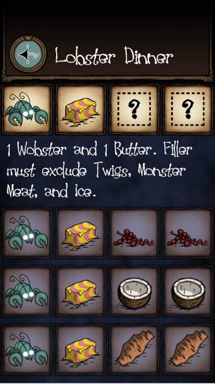 飢荒 (Don't Starve) 海難食譜大全與推薦做法分享