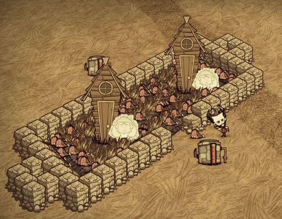 飢荒 (Don't Starve) 刷肉機制作方法與效果測試