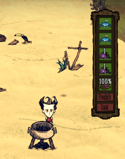 飢荒 (Don't Starve) 海難料理製作方法