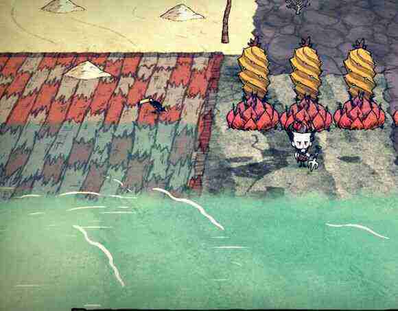 飢荒 (Don't Starve) 海難黑曜石科技與火山植物等技巧詳解