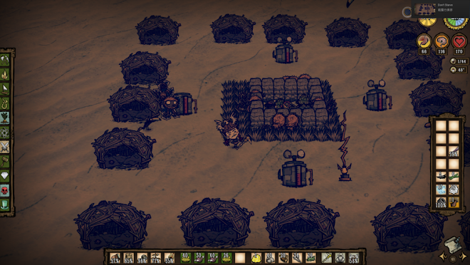 飢荒 (Don't Starve) 海難刷猴子建築佈局圖文詳解