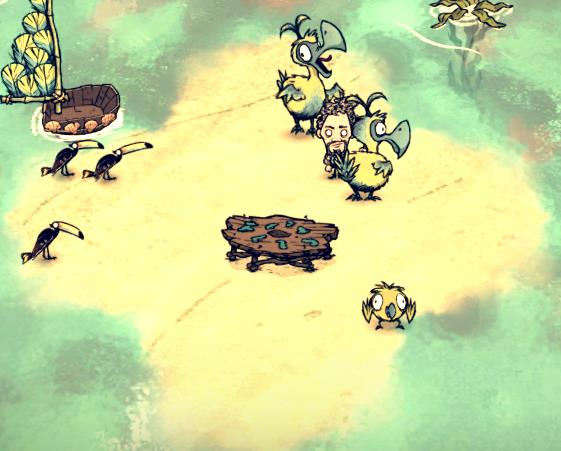 飢荒 (Don't Starve) 海難渡渡鳥出現地形與捕捉方法解析