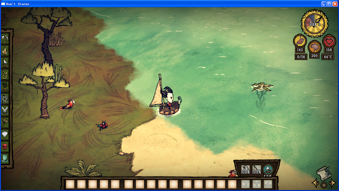 飢荒 (Don't Starve) 海難隱身方法圖文教學
